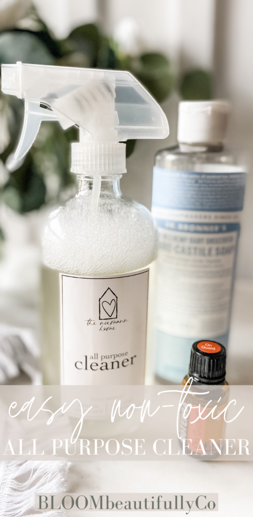 Non-toxic all purpose cleaner Doterra OnGuard Castile soap Pinterest pin bloombeautifullyco